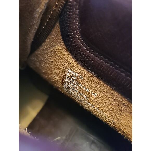 Frye Leather Boots Dakota Plain Toe Brown Mens 13 Lace Up Work Western main image 9